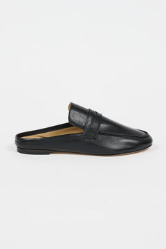 The Penny Loafer Mule in Black