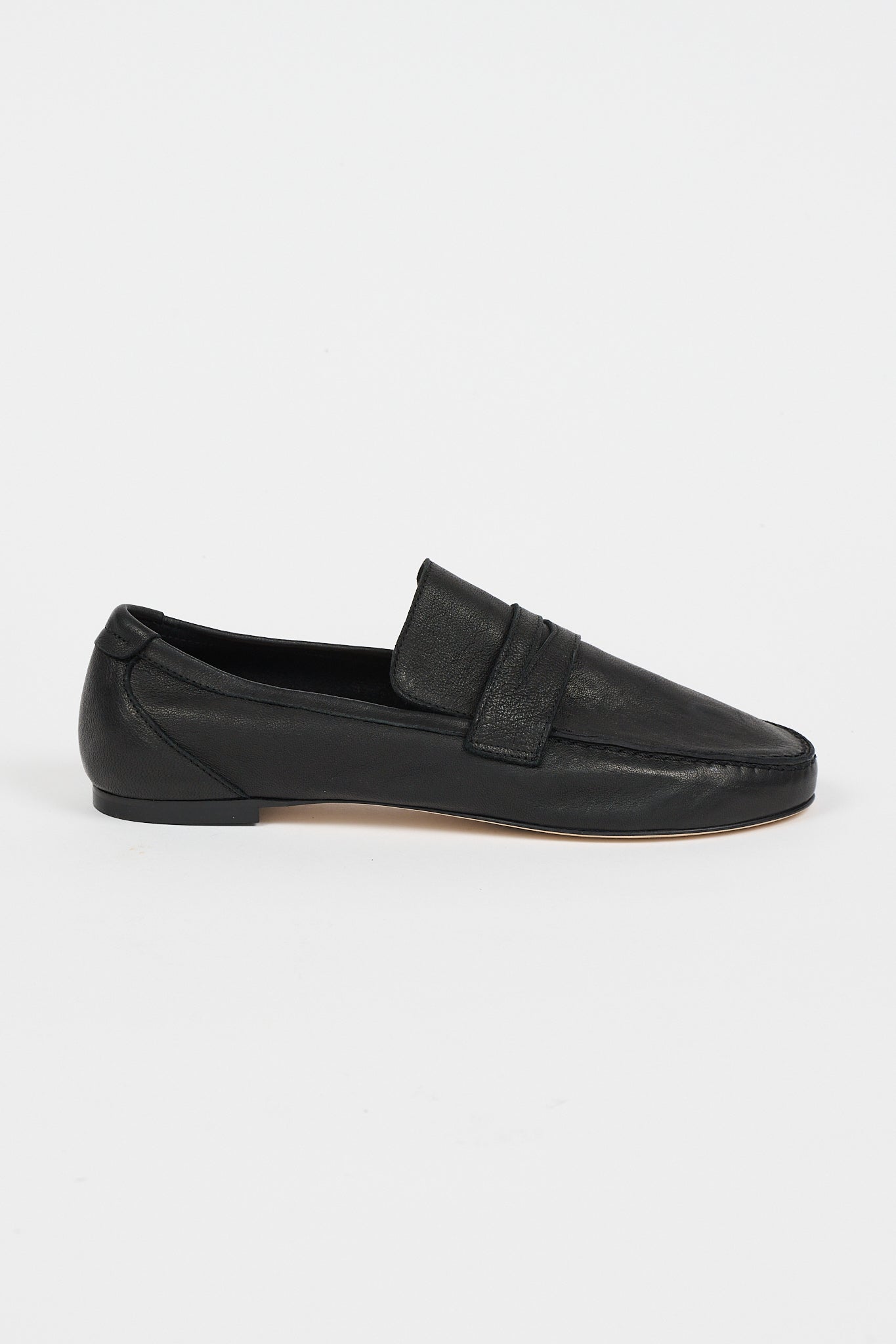 The Unlined Penny Loafer in Nero