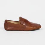 The George Slipper in Cuoio