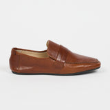 The George Slipper in Cuoio