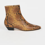 The Lennon Boot Mustard Python