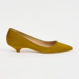 The Kitty Point Heel in Chartreuse