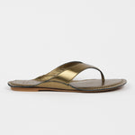 The San Diego Sandal in Olive Metallic