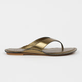 The San Diego Sandal in Olive Metallic