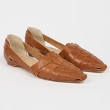 The Weave Slip On in Cognac
