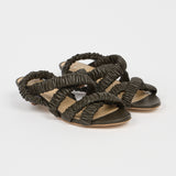 The Scrunchie Heel in Deep Olive