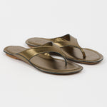 The San Diego Sandal in Olive Metallic