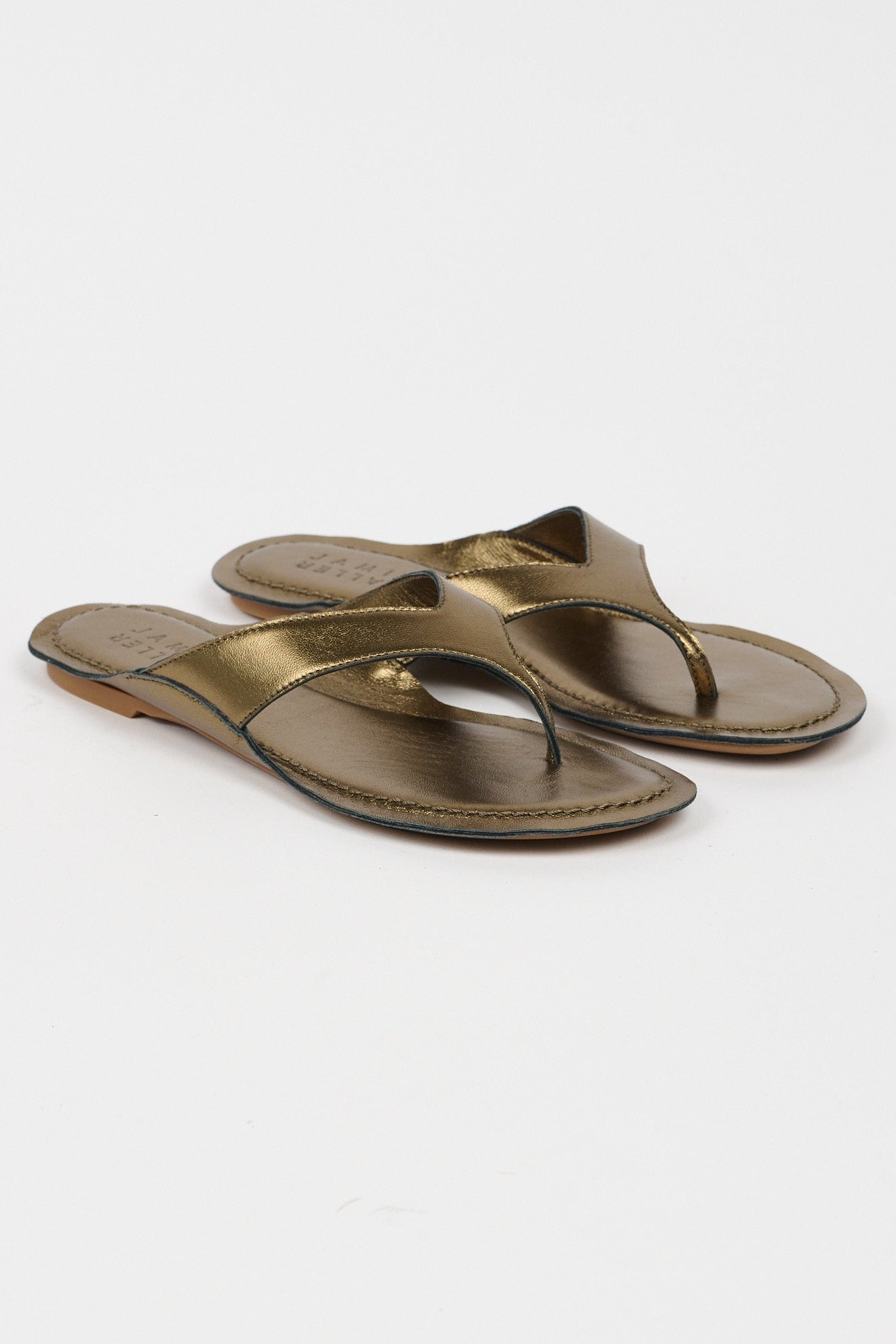 The San Diego Sandal in Olive Metallic