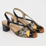 The Archive Heel in Citrus Snake