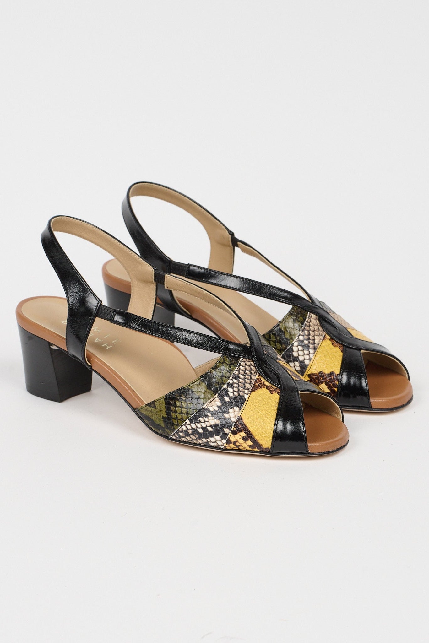 The Archive Heel in Citrus Snake