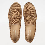 The Penny Loafer in Tan Zebra