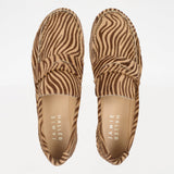 The Penny Loafer in Tan Zebra
