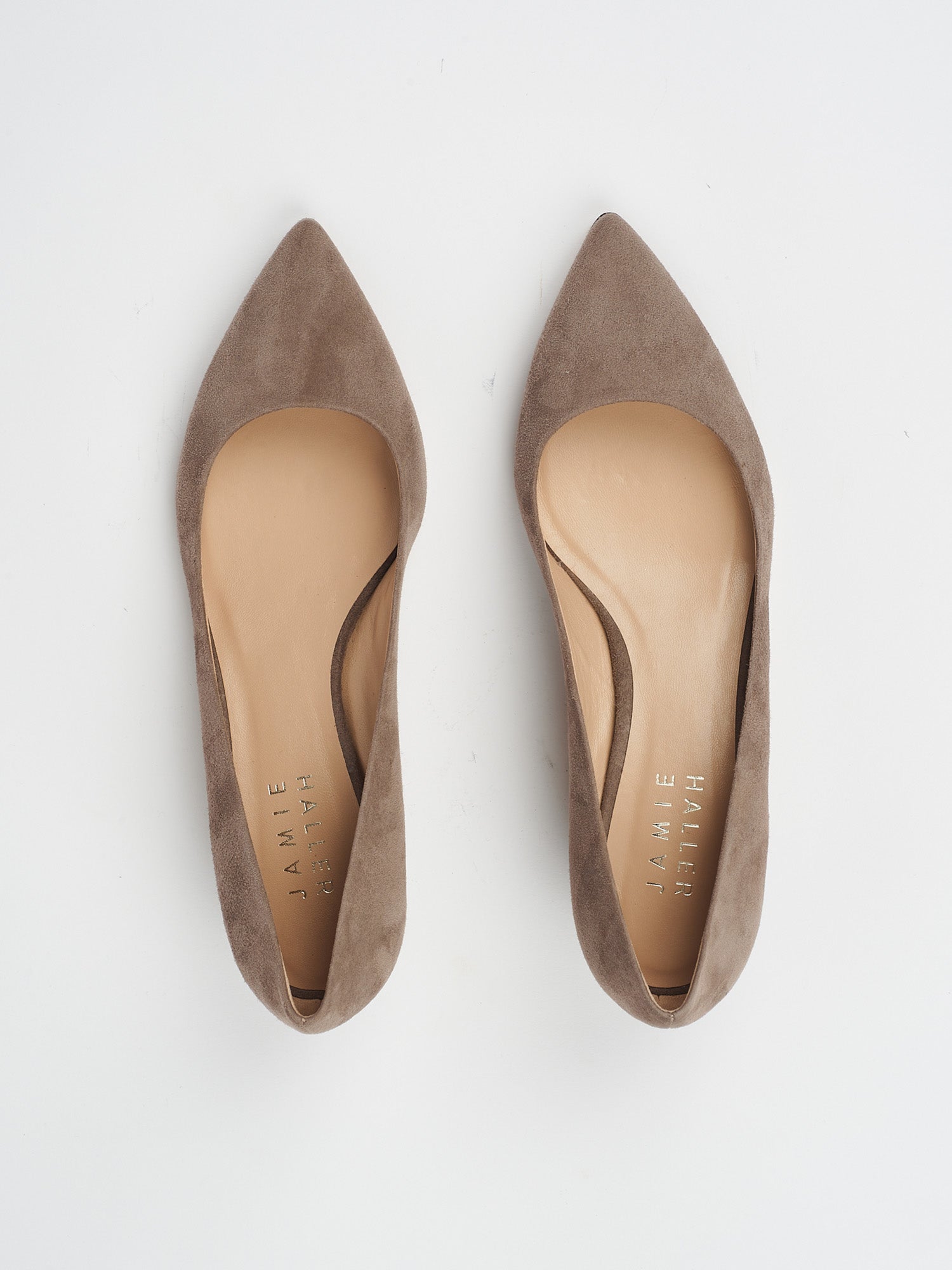 The Kitty Point in Taupe Suede - Jamie Haller