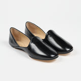 The Khussa Slipper in High Black