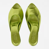The Kit Slide in Lime Metallic