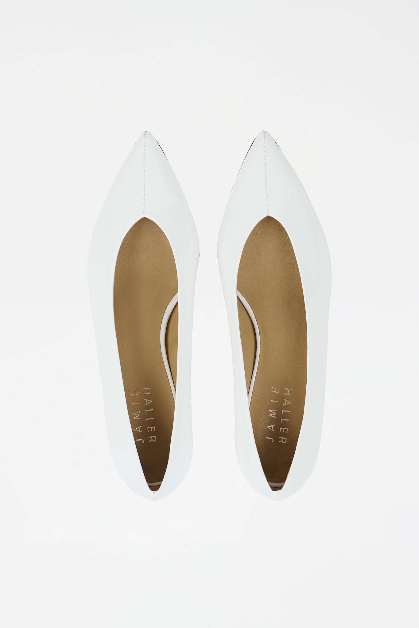 The Trap Pump in White Patent