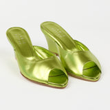 The Kit Slide in Lime Metallic