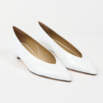 The Trap Pump in White Patent