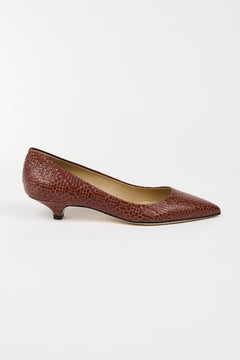 The Kitty Point Heel in Espresso