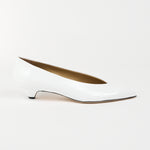 The Trap Pump in White Patent