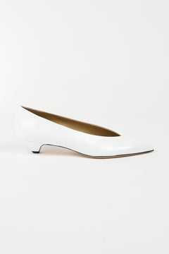 The Trap Pump in White Patent