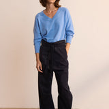 The V Fave Cashmere Sweater in Baby Blue