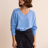 The V Fave Cashmere Sweater in Baby Blue