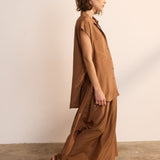 The Reiki Sleeveless Shirt in Clay