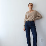 The V Fave Cashmere Sweater in Oatmeal