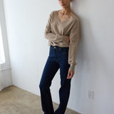 The V Fave Cashmere Sweater in Oatmeal