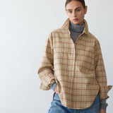 The Weekend Shirt in Honey Plaid