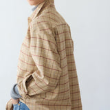 The Weekend Shirt in Honey Plaid