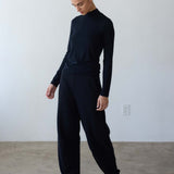 The Mock Neck in Black