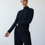 The Mock Neck in Black