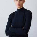 The Mock Neck in Black