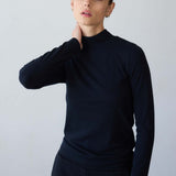 The Mock Neck in Black