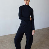 The Mock Neck in Black