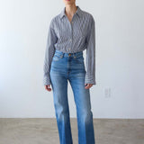 The Weekend Shirt in Black Stripe