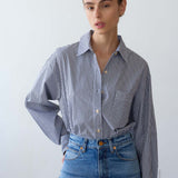 The Weekend Shirt in Black Stripe