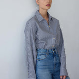 The Weekend Shirt in Black Stripe