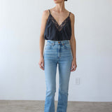 The Deep V Cami in Dark Grey