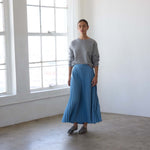The Accordion Skirt in Baby Blue