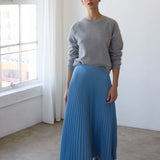 The Accordion Skirt in Baby Blue