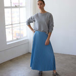 The Accordion Skirt in Baby Blue