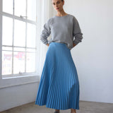 The Accordion Skirt in Baby Blue