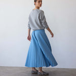 The Accordion Skirt in Baby Blue