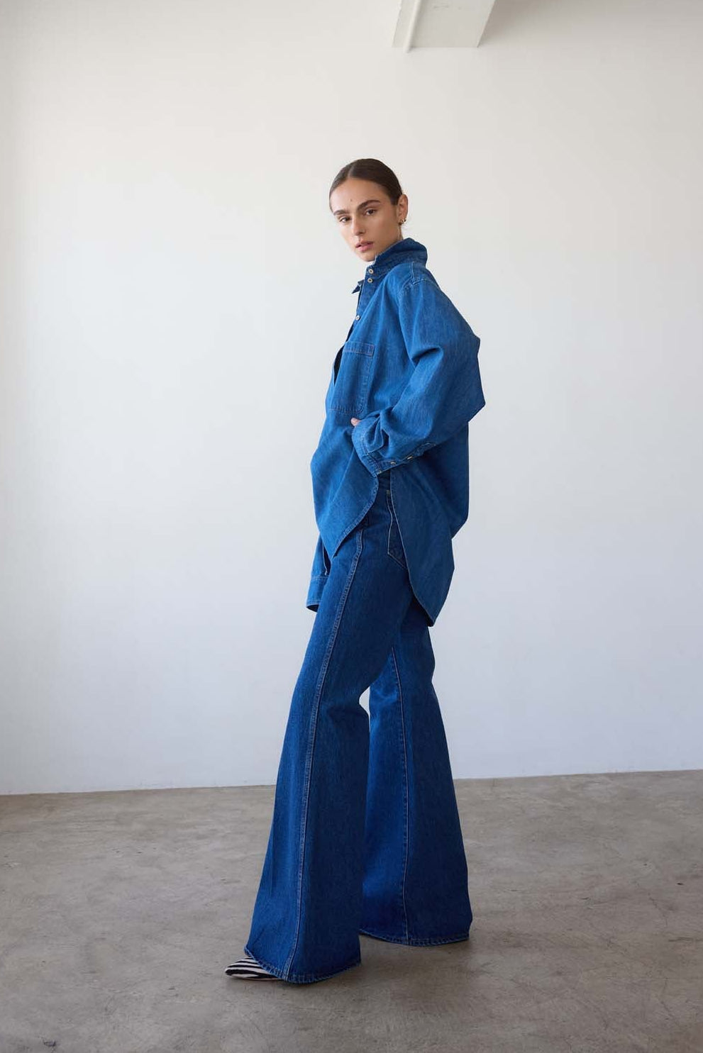 The Elephant Bell in Farrah Indigo