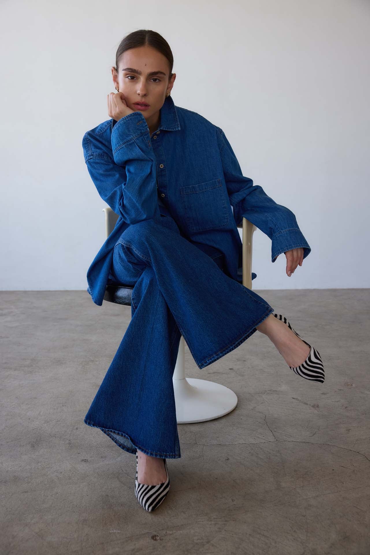 The Elephant Bell in Farrah Indigo