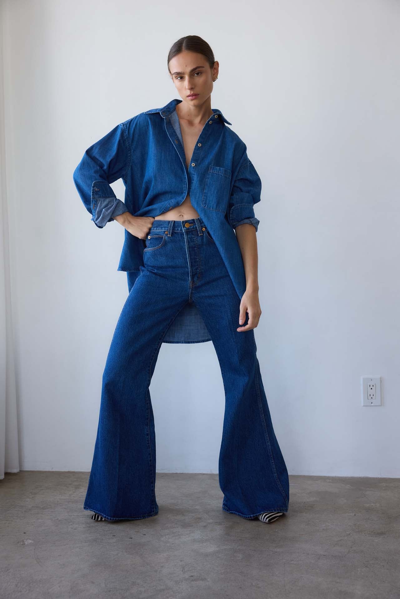 The Elephant Bell in Farrah Indigo