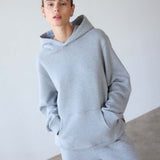 The Pullover Hoodie in Heather Grey